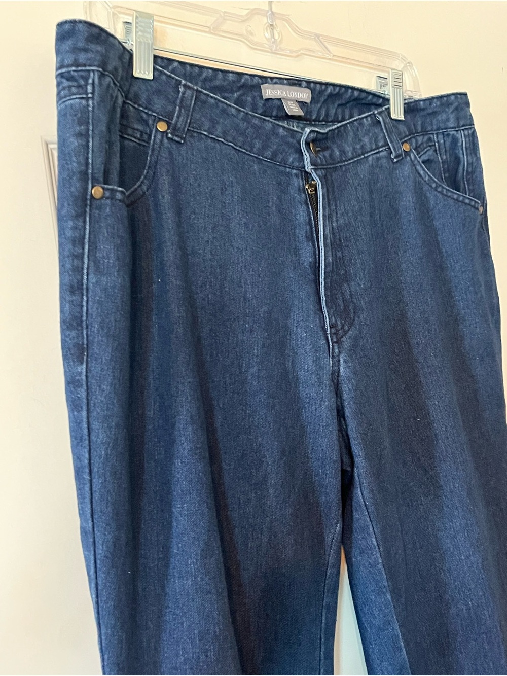 Jessica London Classic Straight Leg Jeans in Dark Blue Women’s Size 16W Petite - Picture 12 of 15